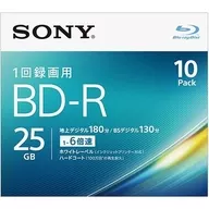 Sony Recording BD-R Single Recording 25 gb 10-pack [10BNR1VJPS6]