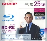 シャープ 録画用BD-RE 25GB 5枚パック [VR-25BE5]