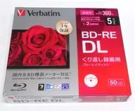 Verbatim 録画用BD-RE DL 50GB 2倍速 5枚パック [VBE260NP5D1-B]