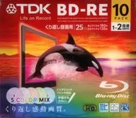 TDK 録画用BD-RE 5 COLOR MIX 25GB 2倍速 10枚パック [BEV25PWMA10A]