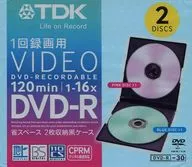 TDK 録画用DVD-R 4.7GB 2枚収納黒ケース付 2枚パック [DR120DBLPKC2A-D]