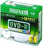 日立マクセル データ用DVD-R 16倍速対応 4.7GB 10枚パック [DR47WPD.S1P10SA]