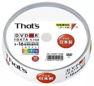 太陽誘電數據用DVD-R That's4.7GB10片裝[DR-47WPY10BN]