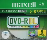 DVD-R DL para Hitachi Maxell Data 8.5 GB Pacote de 5 folhas [DR85PWC. 1P5SA]