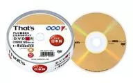 太陽誘電Thats錄像用DVD-R4.7GB8倍速10張包裝[DR-120TY10BA]