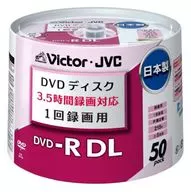JVC录像用DVD-R DL8倍速8.5GB50张装[VD-R215AM50]