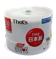 Taiyo Yuden That's Data DVD-R 4.7 GB 16 x paquete de 50 hojas [DR-C47WWY50BN]