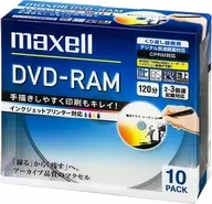 DVD-RAM for Hitachi Maxell Recording 4.7 gb 120 min 3 x speed 10 pack [DM120PLWPB. 10S]