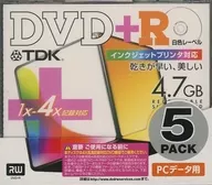 TDK数据用DVD+R 4.7 GB 4倍速5枚装[DVD+R47RWX5N]