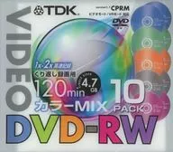 TDK錄像用DVD-RW 4.7 GB 120分2倍速10張裝[DVD-RW120X10MF]