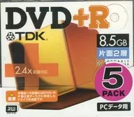 TDK データ用DVD+R DL 8.5GB 2.4倍速 5枚パック [DVD+R85DLX5N]