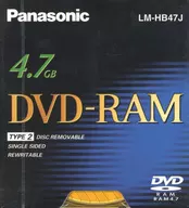 パナソニック データ用DVD-RAM 片面4.7GB Type 2[LM-HB47J]