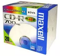 maxell データ用 CD-R 700MB 48倍速対応 インクジェットプリンタ対応ホワイト20枚 5mmケース入