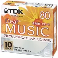 音楽用・CD-R Dear MUSIC 10PACK [CD-RDE80PPX10N]