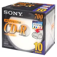 索尼數據用CD-R700MB10張包裝[10CDQ80DPW]