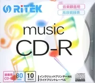 RiTEK Music Recording CD-R 10 sheets 80 minutes [CD-RMU80.10P C]