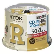 CD-R 700 mb 48 x 50 + 1 pack for TDK Data [CDR80PWG51PMY]