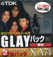 録音用ミニディスク XA74 74分 GLAYパック(2枚入) [MD-XA74X2P-GL]