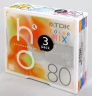 TDK 録音用ミニディスク ho 80 COLORMIX 80分 3枚パック [MD-HO80MAX3N]
