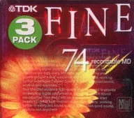 TDK 録音用ミニディスク FINE 74分 3枚パック [MD-FN74RX3]