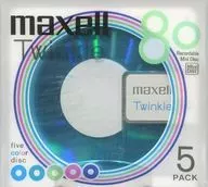 Hitachi Maxell Recording Mini-Disk TWINKLE 80 min 5 Piece Pack [TMD80MIXK. 5P]