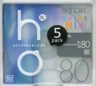 TDK 録音用ミニディスク COLORMIX 80分 5枚パック [MD-H080MAX5N]