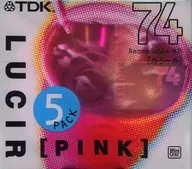 TDK录音迷你光盘LUCIR PINK74分钟5张包装[MD-LU74PKX5S]