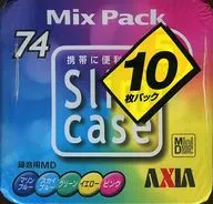 AXIA 録音用ミニディスク 74分 SLIM CASE 10枚パック [MD SLA 5MIX 74X10PC]