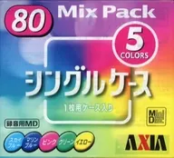 AXIA 録音用MD MIX PACK 80分 5枚パック [MD SLA MIX80X5P]