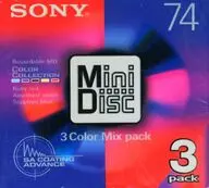 ソニー 録音用ミニディスク 3Color Mix Pack 74分 3枚パック[3MDW74CRAX]