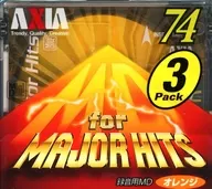 ASA IA錄音用小型光盤for MAJOR HITS 74分3張裝(橙色)[MD MH RG 74X3P]