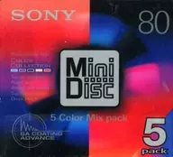 Sony Recording Mini Disc 5 Color Mix Pack 80 Minutes 5-Pack [5MDW80CLAX]