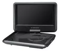 9-inch Wide Portable DVD Player with Dry Batteries [GH-PDV9G-BK]