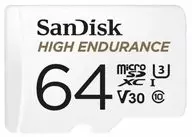 SanDisk High Endurance 64GB microSDXC Class10 アダプタ付パッケージ [SDSQQNR-064G-GN6IA]