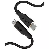 Anker USB-C & Lightning Cable PowerLine III Flow 0.9m (Midnight Black) [A8662011]