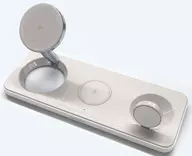 Anker MAGGO WIRELESS CHARGING STATION Qi2対応 マグネット式 3-in-1 ワイヤレス充電ステーション (ホワイト) [B25M1N21]