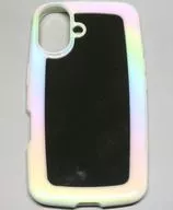 エレコム ＆me iPhone 16用ミラーハイブリッドケース (オーロラホワイトフレーム×ミラー) [PM-A24AHVPMAWH]