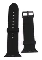 オウルテック Apple Watch 42/44/45/46/49mm用 レザーライクシリコンバンド TACTIX (ブラック) [OWL-TACAWBL03-BK]