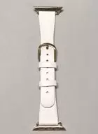 エレコム Apple Watch(41mm/40mm/38mm)用 ＆me ソフトレザーバンド (オフホワイト) [AW-41BDLJWH]