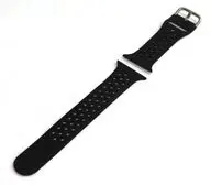 エレコム Apple Watch 49/46/45/44/42mm用シリコンバンド アクティブ (ブラック) [AW-45BDSCNBK]