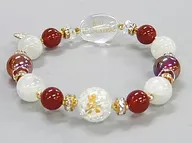 Kure (Red Agate & Agate Aura) Natural Stone Bracelet "DYNASTY WARRIORS 8"