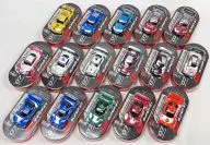 Conjunto de 16 tipos 1/80 "SUPER GT MINIATURA MODEL" 2007 Lawson Campaign Product