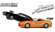 1/43 1970 Dodge Charger and 1995 Toyota Supra Mk.IV Drag Racing Scene 「The Fast and the Furious (2001)-ワイルド・スピード-」 [86250]