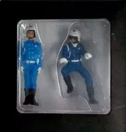 1/43 Police Figure, Traffic Control, Motorcycle, Male Squad (2 type Set) [H7-43F1]