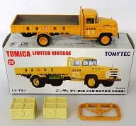 1/64 LV-73b Nissan Diesel 680 Plataforma de carga plana de piso elevado Nippon Express (amarillo) "Tomica Limited Vintage" [221654]