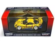 1/43 ASPARA de AMEMIYA DRINK RX7 JGTC 2004 #7 (amarelo) "LEGEND OF JGTC" [43707]
