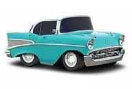 1/64 1957 Chevrolet Bel-Air(ライトブルー×ホワイト) 「CAR TOWN」 プルバックカー [93010]