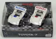 CHORO Q TOYOTA-7 2-Piece Set (White x Blue & White x Red)