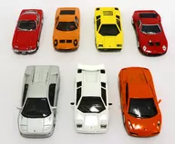 Conjunto de 7 tipos 1/72 "Colección de coches famosos de Lambo (Katekyō Hitman Reborn!) Rugini" 2006 Lawson Can Coffee (2 conjuntos de latas) Campaña