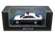 1/64 TOYOTA CROWN 180 Series Police Patrol Vehicle (White x Black) [SH7-6401]